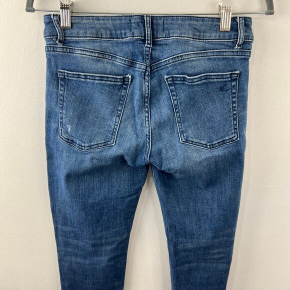 DL1961 River Blue Mid Rise Margaux Instasculpt Ankle Length Skinny Denim Jean 27 - Picture 5 of 10